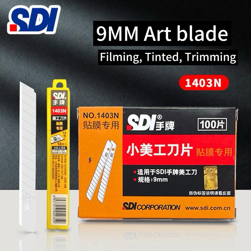 SDI Blade 1403N 9mm Snap Refill SDI Small Cutter Knife SDI Cutter Blade ...