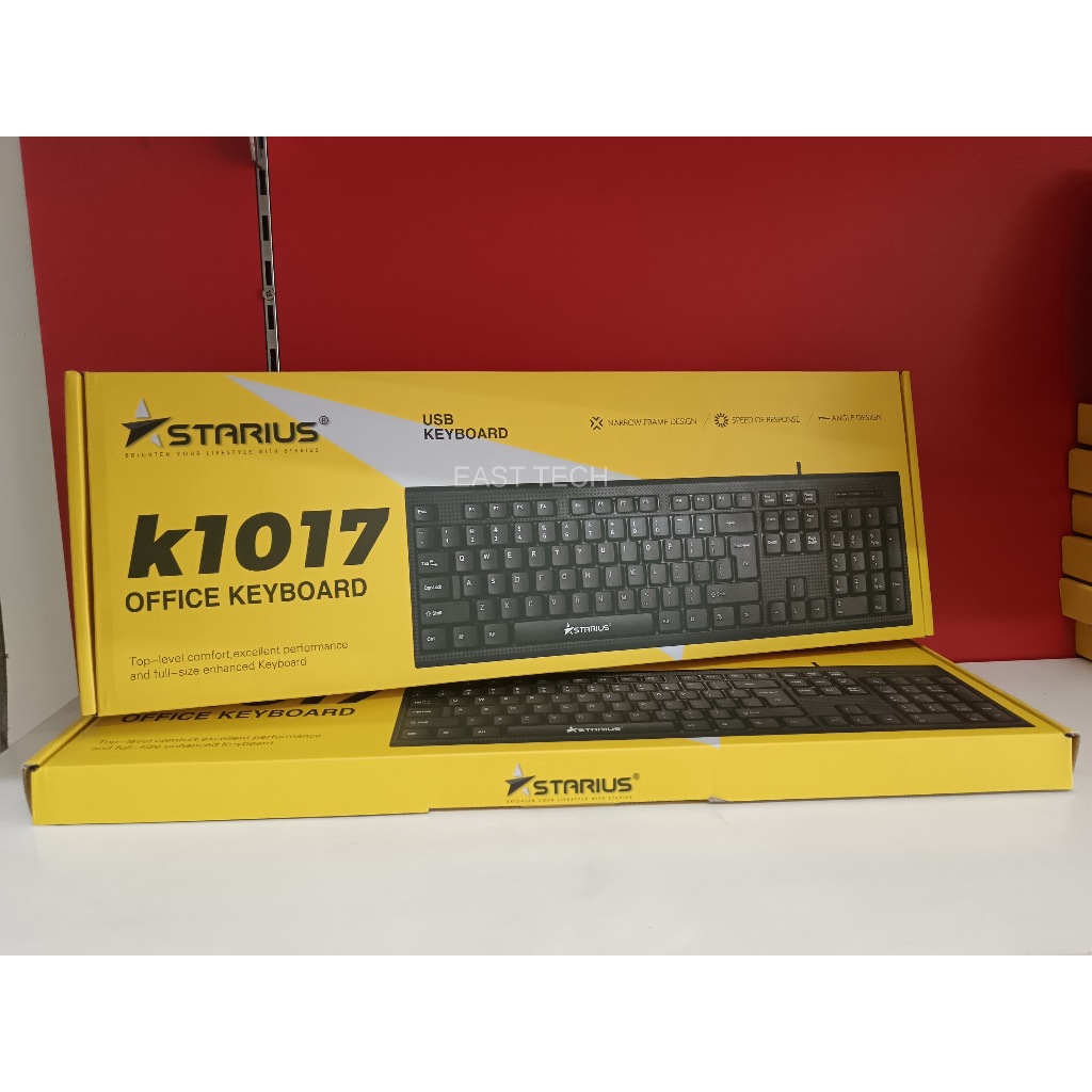 STARIUS K1017U Slim Wired USB Keyboard standard keyboard | Shopee Malaysia