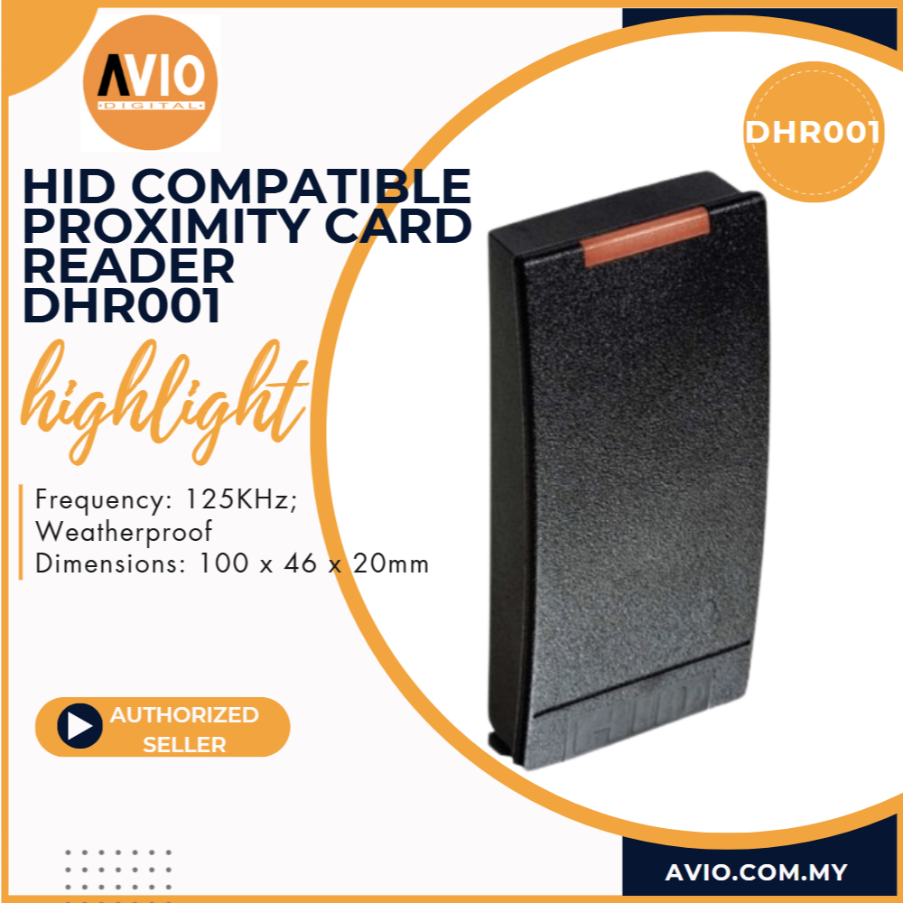 HID Compatible RFID ID EM 125KHz Card Wiegand 26/34 Bit Reader Door ...
