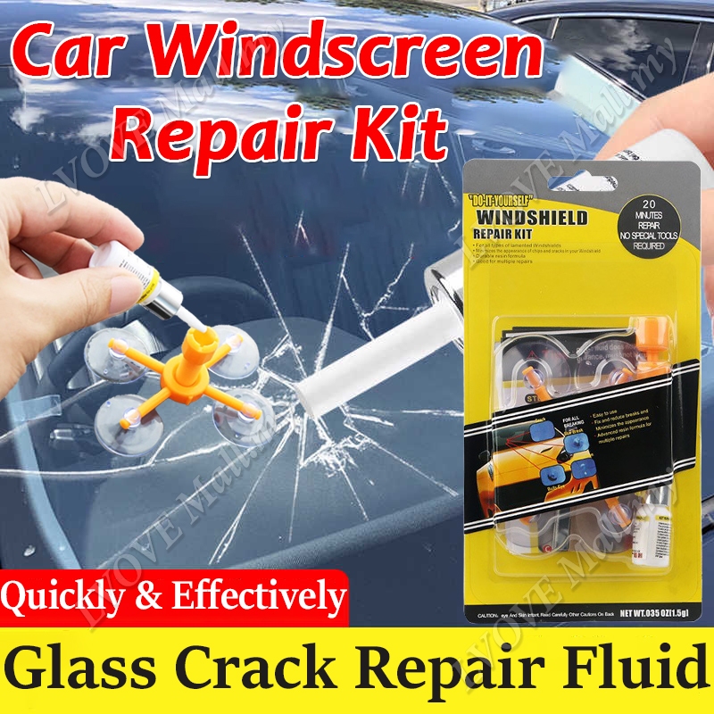 Car Windscreen Repair Kit Windshield Repair Kit Car Window Glass Crack ...