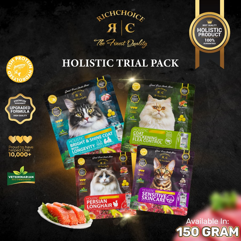 Rich Choice Holistic Makanan Kucing Pek Percubaan 150g | Shopee Malaysia