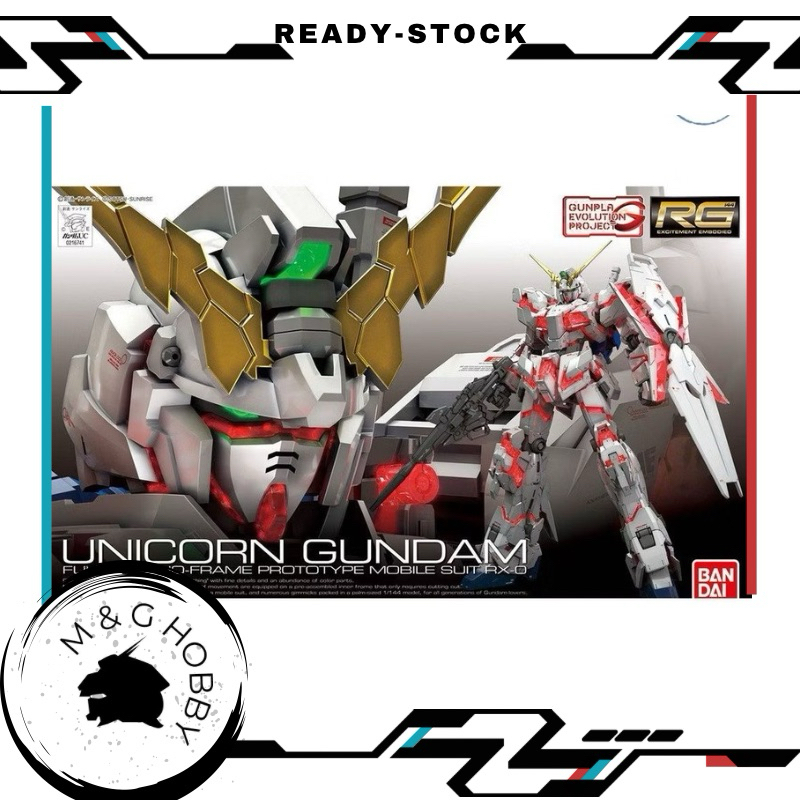 Ready Stock 】Bandai RG 1/144 UNICORN GUNDAM Model Kit | Shopee Malaysia