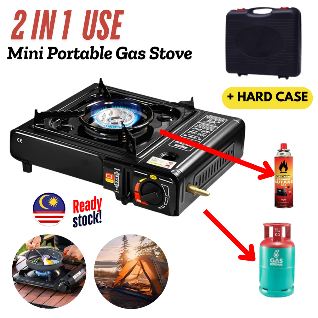 SLEN Mini Stove Gas Burner Camping Gas Stove Portable Stove Steamboat ...