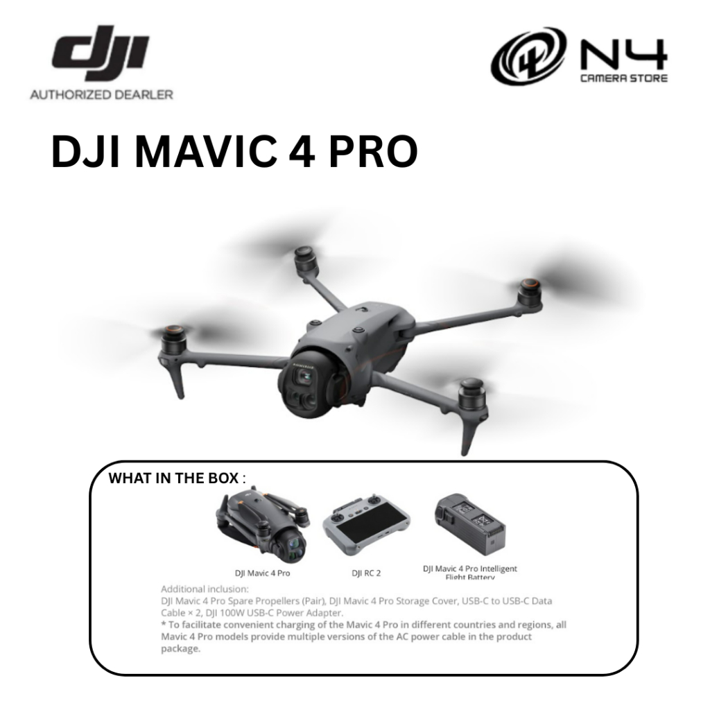 DJI Mavic 4 Pro Triple-Lens Flagship Camera Drone 4K/120fps Slow-Motion ...