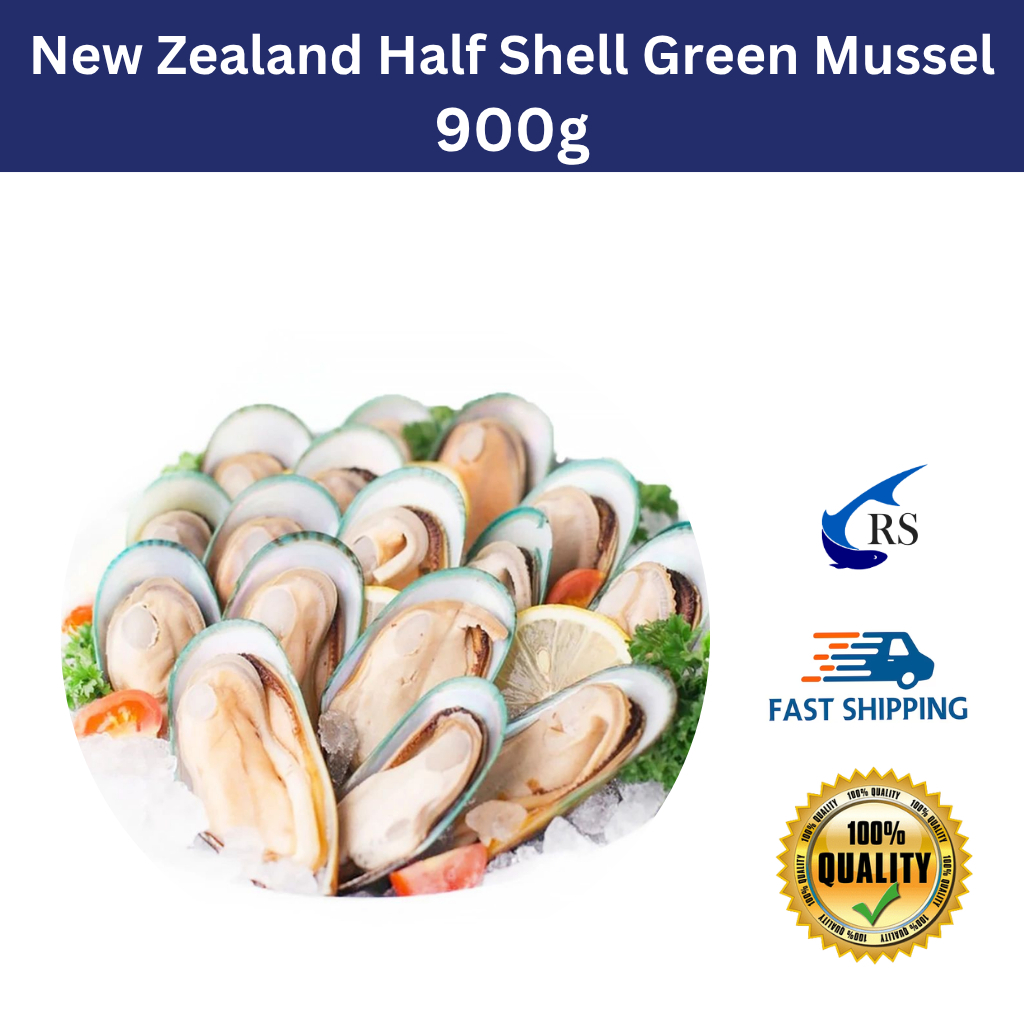RS Premium Quality New Zealand Half Shell Green Mussel (900g) Kerang ...