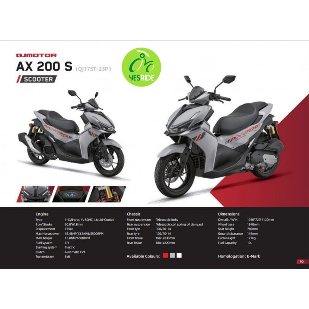 QJMOTOR AX200S New Model 2026 | Shopee Malaysia