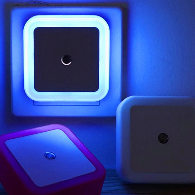 4 colours LED Light Sensor Night Light Mini Night Lights For Baby Room ...