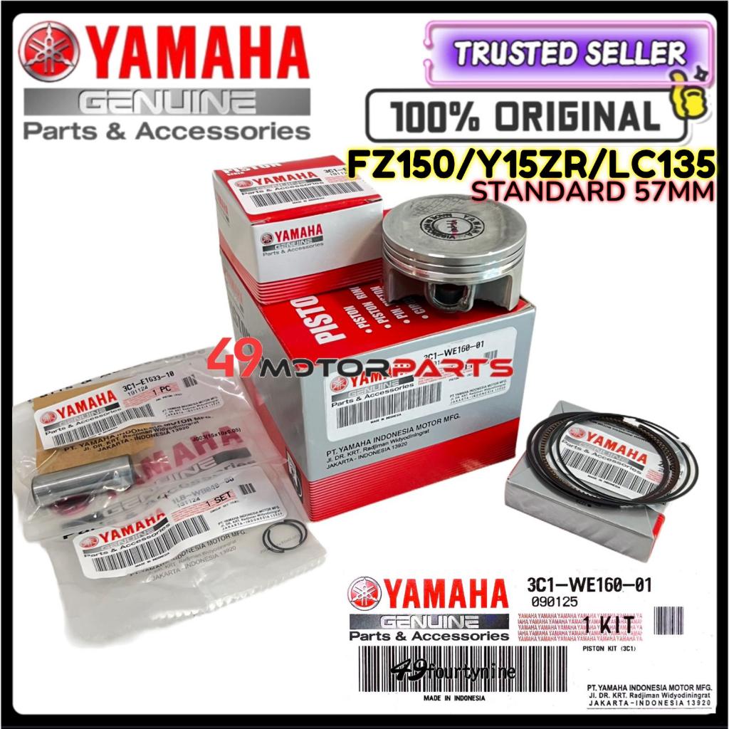 100% ORIGINAL FZ150 Y15ZR PISTON KIT SET 57MM 3C1-WE160-01 | Shopee ...