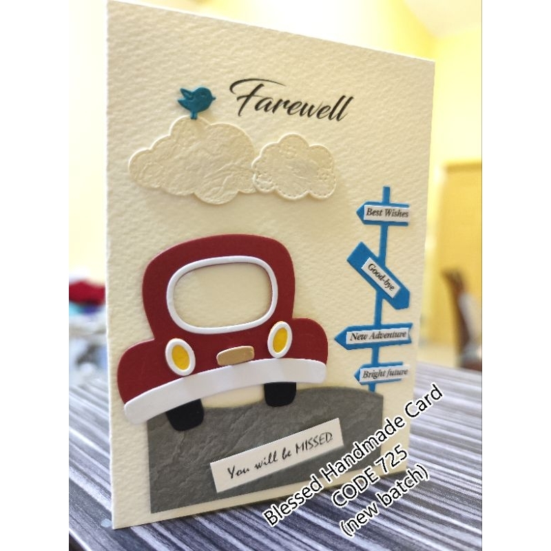 Handmade cards - Farewell / Goodbye / New advanture / miss you Card (A6 ...