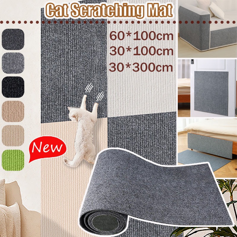 Cat Scratching Mat Trimmable Self-adhesive Cat Scratching Carpet ...
