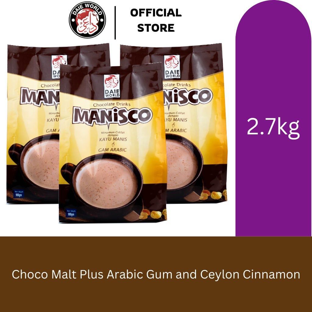 Minuman coklat manisco dengan gam arab dan kayu manis ceylon 2.7kg ...
