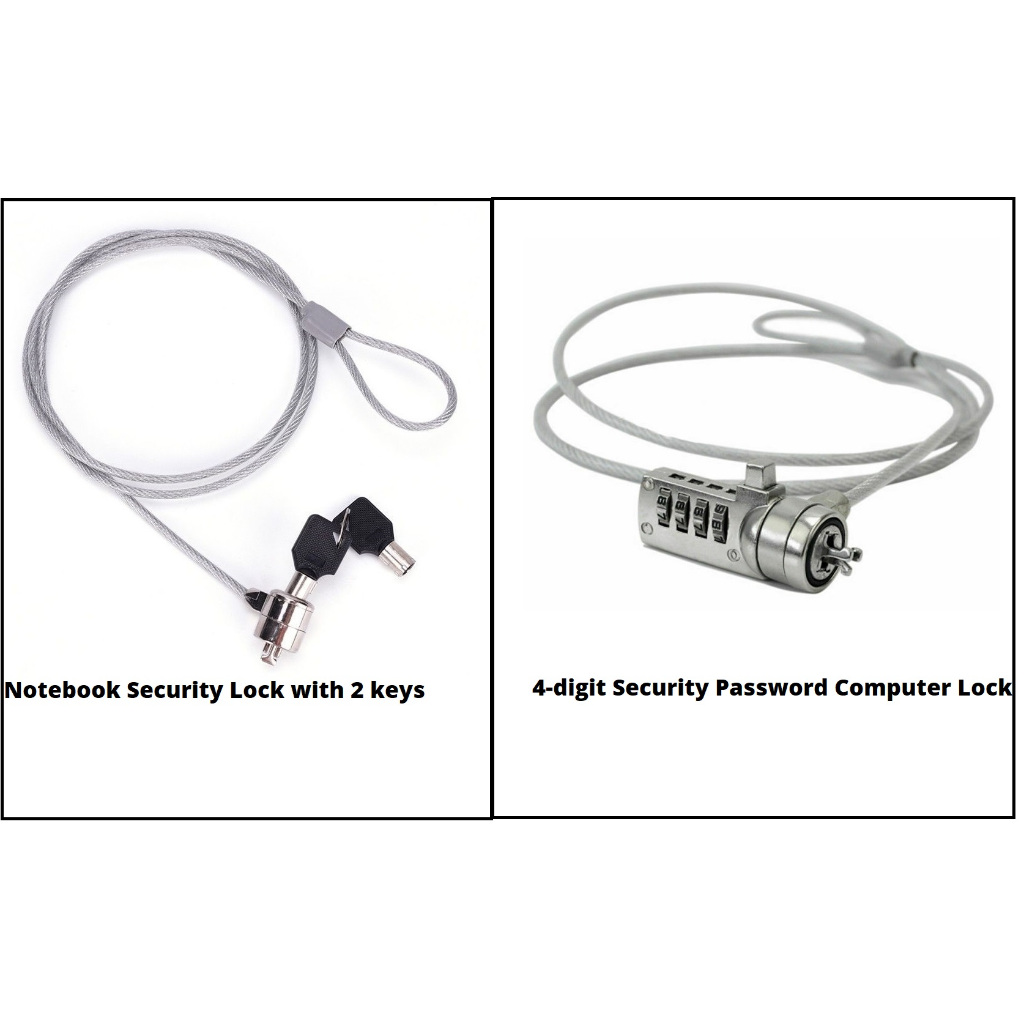 Notebook / Desktop Universal Security Cable key Lock with Two Keys /4 ...