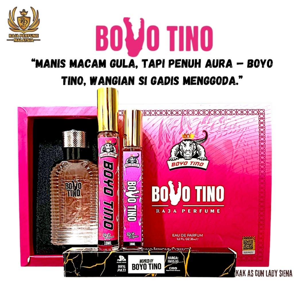 KOLEKSI BAU TERBAIK WANITA RAJA PERFUME HOT VIRAL BOYO TINO BOYO EMAS ...