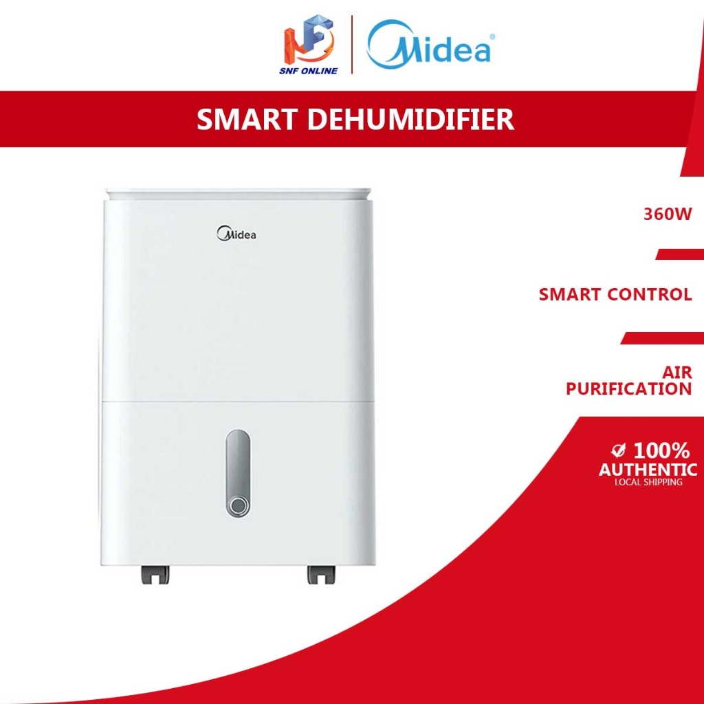 Midea Penyahlembap 20L Day Smart Dehumidifier With Super Ionizer MDDF ...