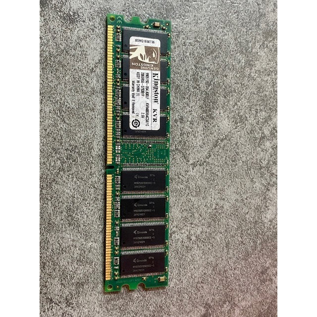Kingston KVR400X64C3A/1G 1GB PC3200 DDR 1 400MHz non-ECC Unbuffered CL3 ...