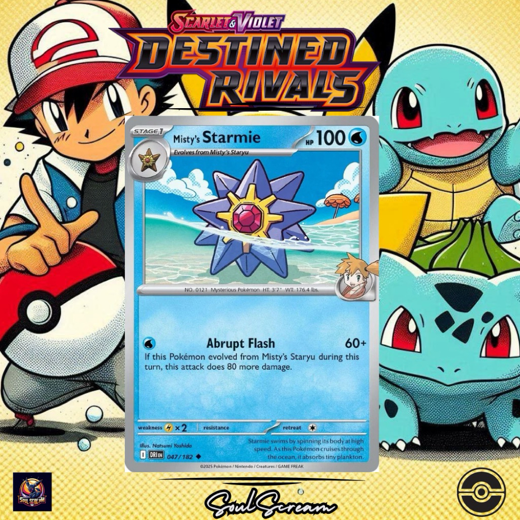 Pokemon TCG Misty’s Starmie Destined Rivals | Shopee Malaysia