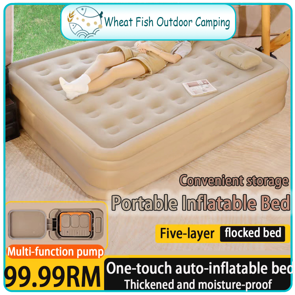 RNR Automatic Inflation and Deflation Air bed Outdoor Camping Portable ...