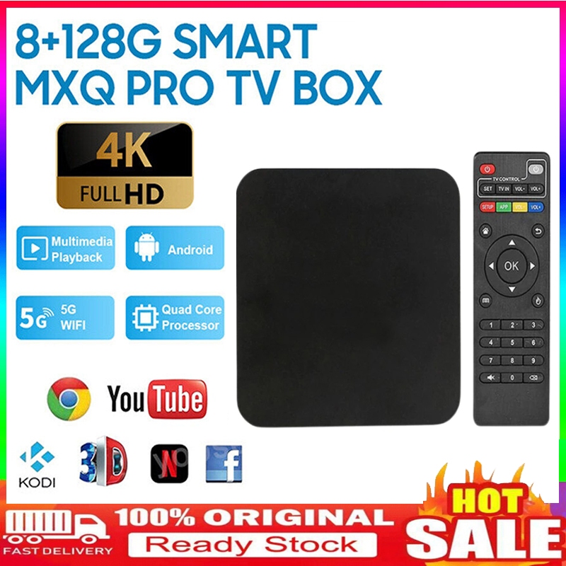 MXQ 4K Android TV Box WIFI Quad Core Media Player Smart Home TV Box COD ...