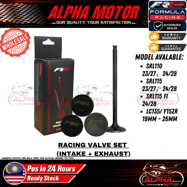 FRC FORMULA RACING VALVE SET SRL110 LAGENDA SRL115 FI LC135 Y15ZR IN ...