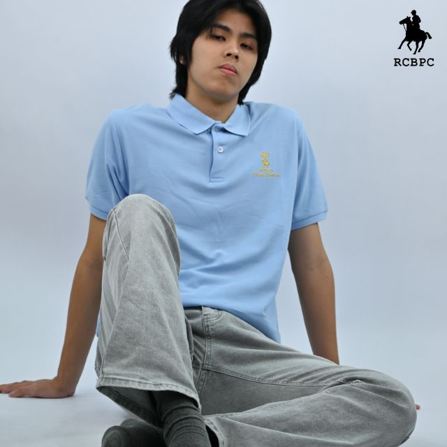 RCBPC Men Embroidery Polo Shirt Short Sleeve PMTS50306 - Baby Blue ...