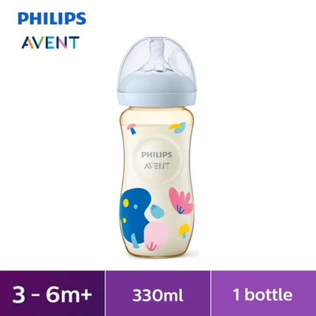 [New] Philips Avent Natural PPSU Baby Bottle 3m+ (11oz/330ml) SCY946/01