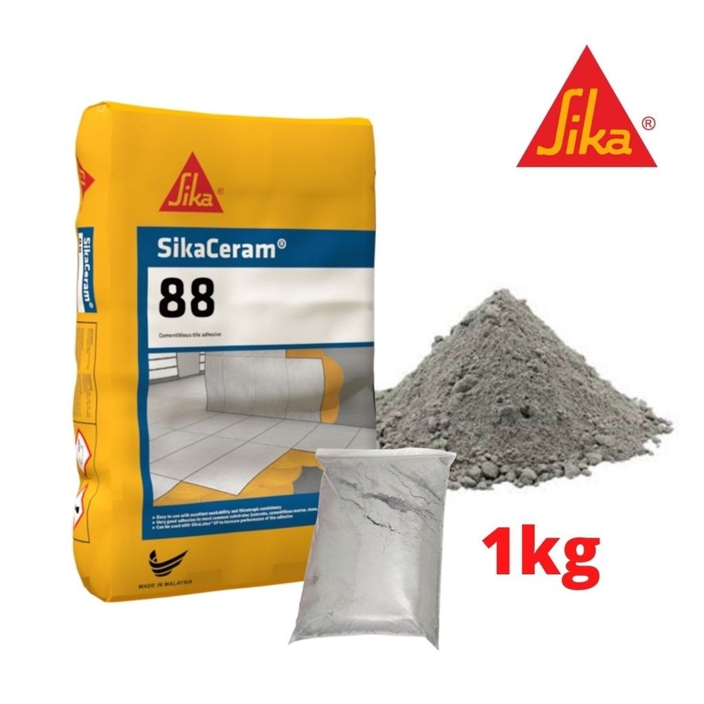 Sika Cream 88 1kg Repacked / Simen Gum / Tile Adhesive | Shopee Malaysia