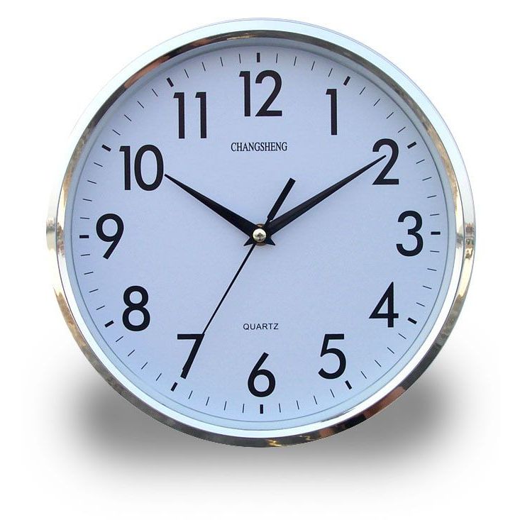 ChangSheng Wall Clock 262Silver Jam Dinding 10inch 常胜挂钟 10寸简约挂钟 静音 ...
