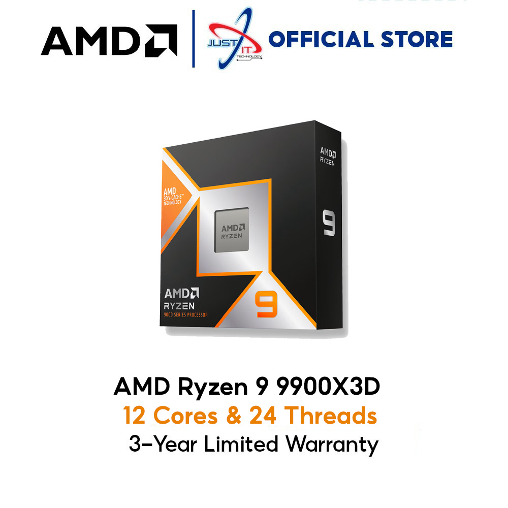 AMD RYZEN 9 9900X3D / 9950X3D 4.4GHZ PROCESSOR AM5 | Shopee Malaysia