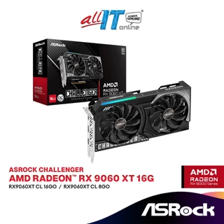 ASROCK AMD Radeon RX 9060 XT Challenger 16GB / 8GB GDDR6 Graphics Card | 90-GA5TZZ-00UANF / 90-GA5QZZ-00UANF
