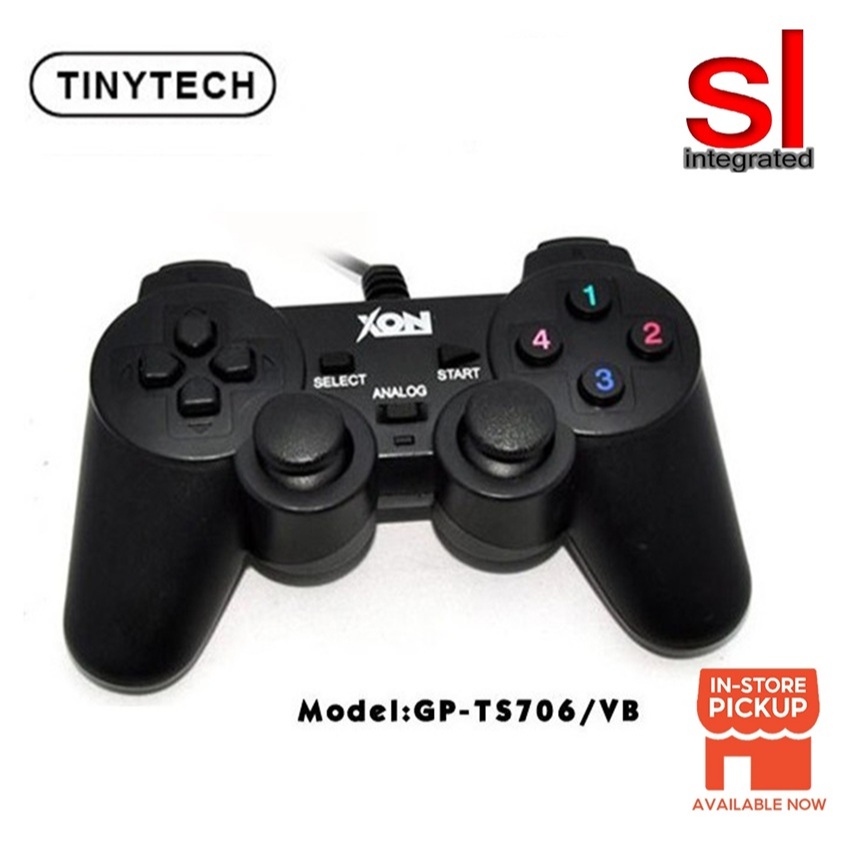 Tinytech GP-TS706/VB USB SINGLE VIBRATION GAMEPAD CONTROLLER | Shopee ...
