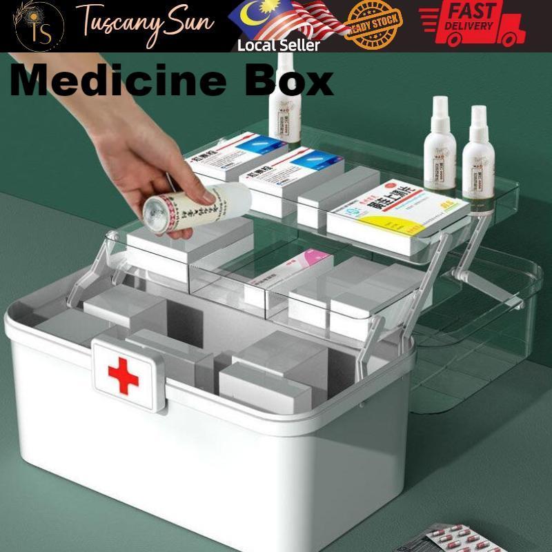 First Aid Storage Medicine Storage Box Family Medical Large Capacity ...