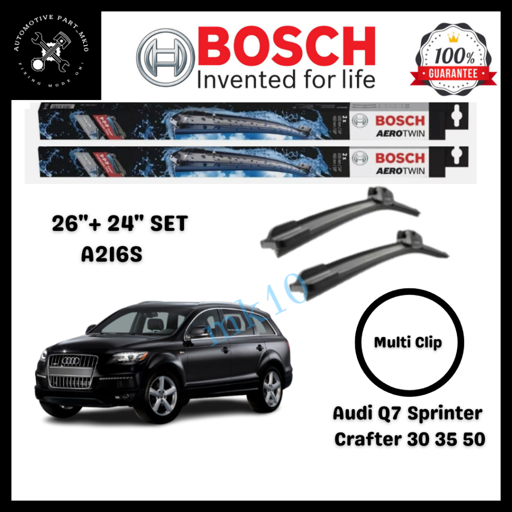BOSCH Aerotwin Plus Multi Clip WIPER SET 26