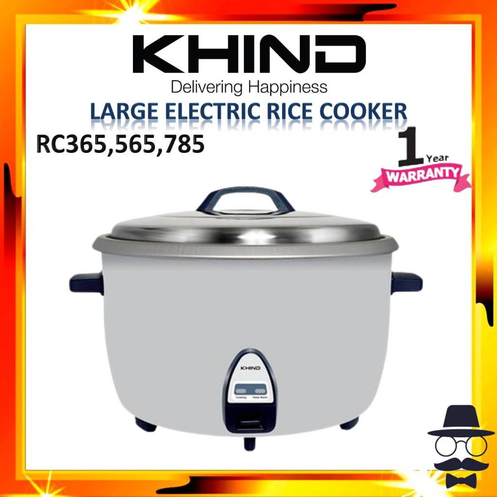 KHIND RC785 7.8L / RC565 5.6L / RC365 3.6L Large Electric Rice Cooker ...