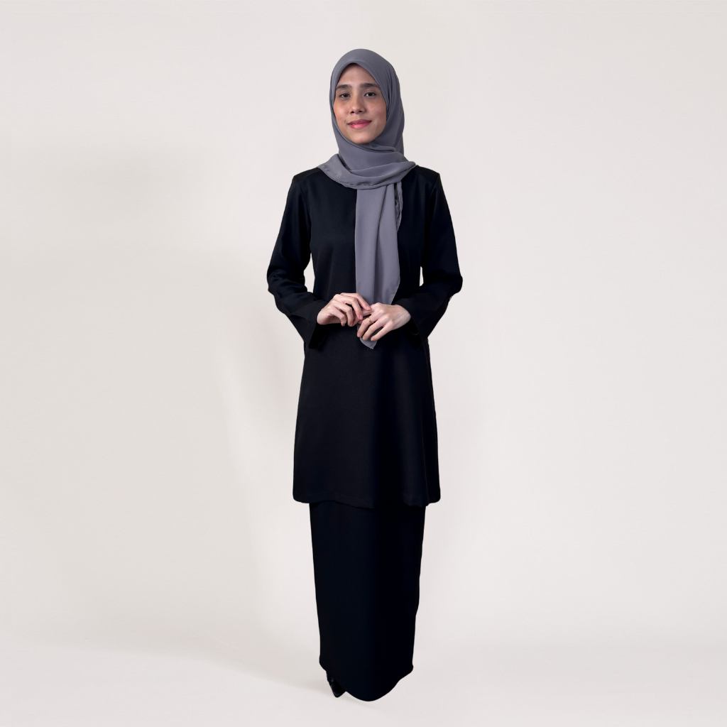 INHANNA BASIC Teema Kurung Moden Longgar Como Crepe