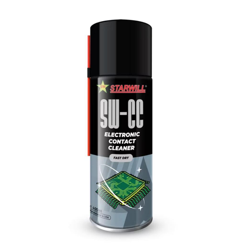 STARWILL SW-CC Electronic Fast Drying Contact Cleaner 400ml Fast Acting ...