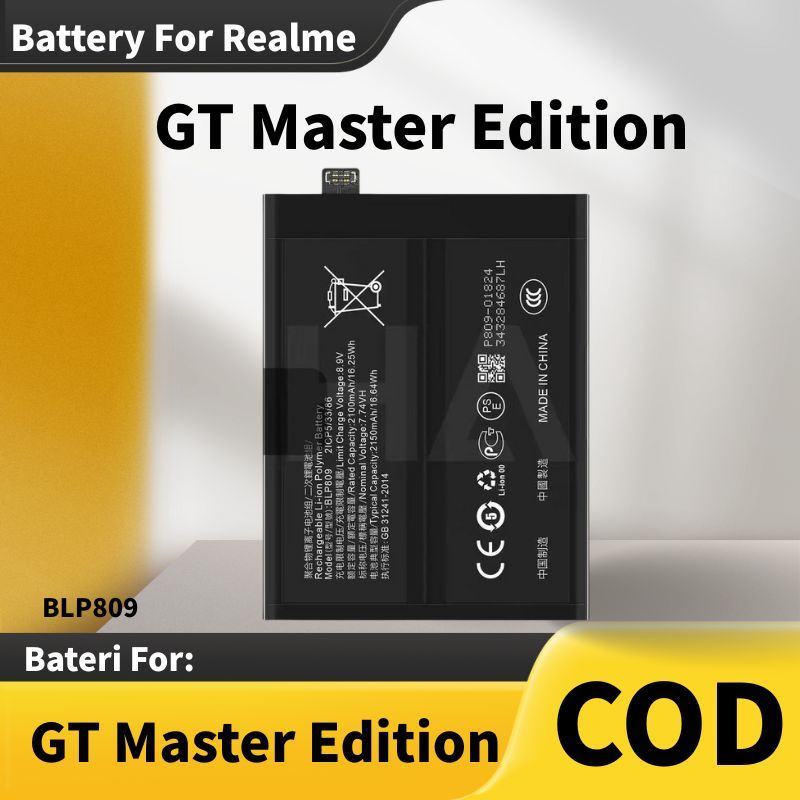 Battery For Realme GT Master Edition RMX3363 RMX3360 Bateri BLP809 ...