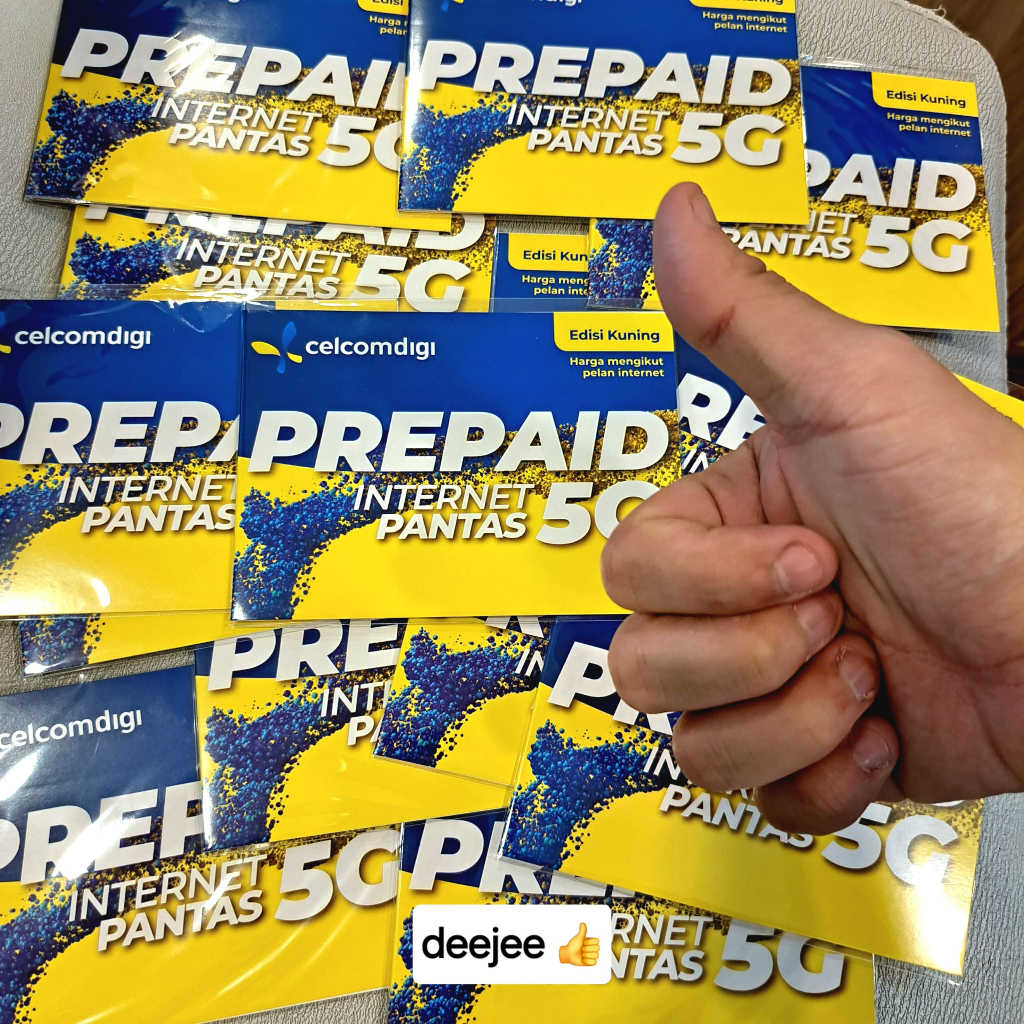 Digi Prepaid New Plan Celcomdigi Edisi Kuning Deejee | Shopee Malaysia