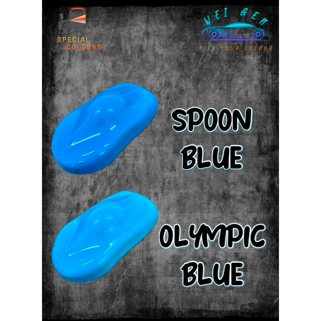 OLYMPIC BLUE / SPOON BLUE ( 2K CAR PAINT WITH HIGH TEMPERATURE ...