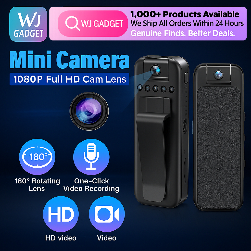 Kamera Badan Mini HD 1080P Penglihatan Malam Infrared Video Recorder ...