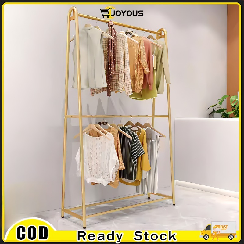 Steel Pipe Clothes Rack Penyangkut Baju Wedding Dress Clothes Shop Rak ...