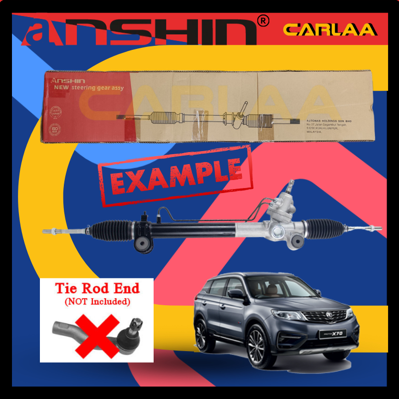 ANSHIN JAPAN QUALITY PROTON X50 X70 POWER STEERING RACK ASSY (RACK END ...