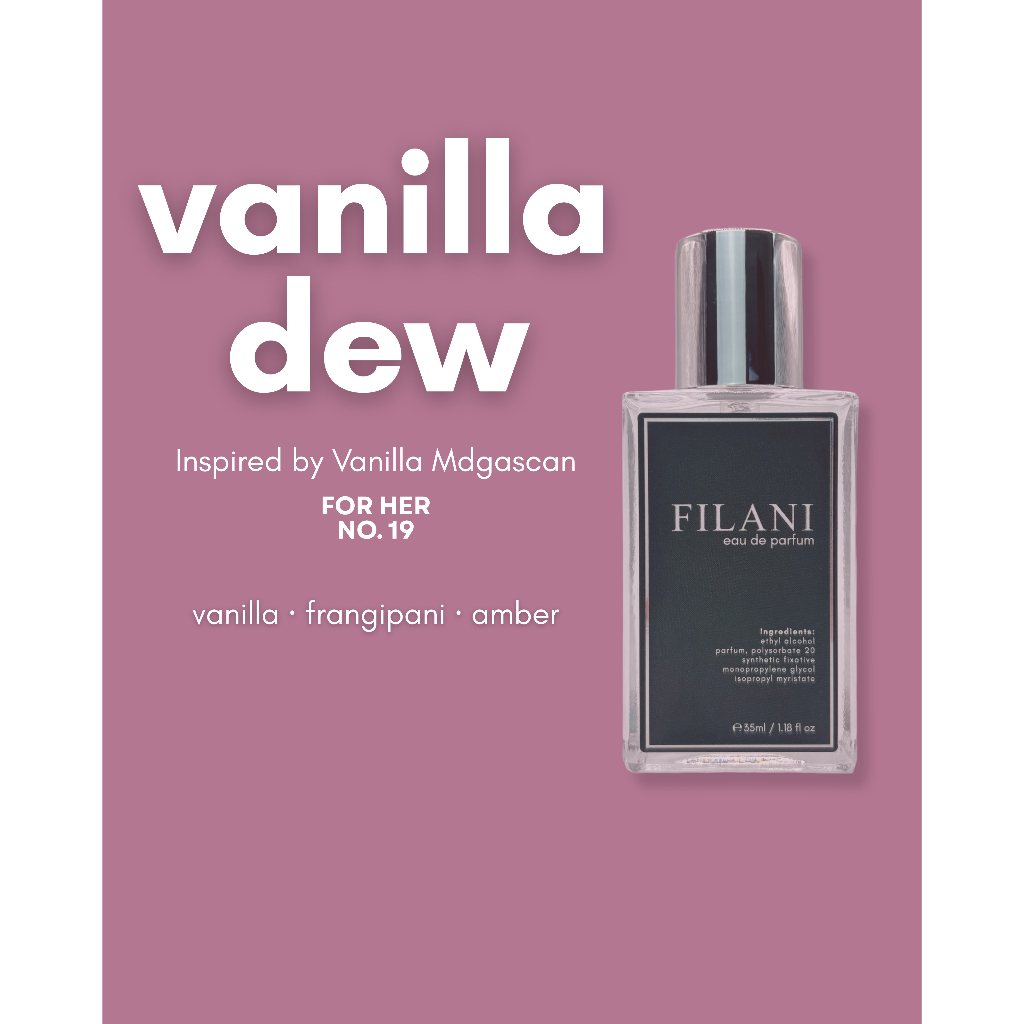 FILANI FRAGRANCE VANILLA DEW EDP FOR HER | Shopee Malaysia