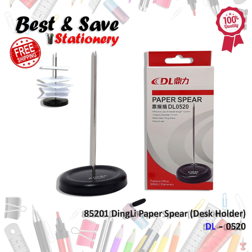 BEST & SAVE DL Paper Spear 85201 DingLi Paper Spear (Desk Holder ...