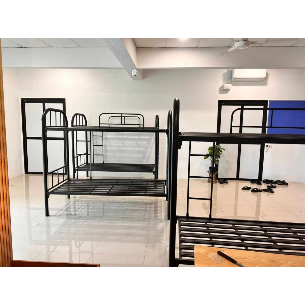 Katil double decker single heavy duty hitam | Shopee Malaysia