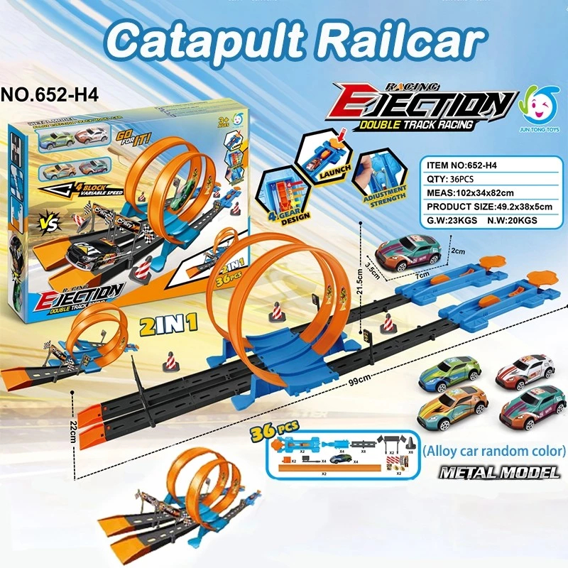 Mainan Race Car 360 Degree Track Builder Playset Toy Kid Children DIY ...