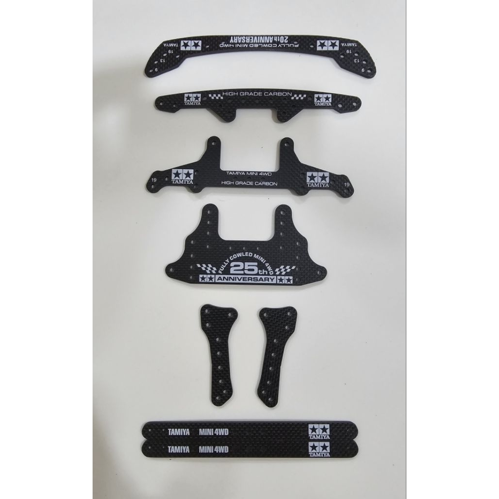 TAMIYA HG Carbon Membran Fully Cowled / Super X Rear / Super X Front ...