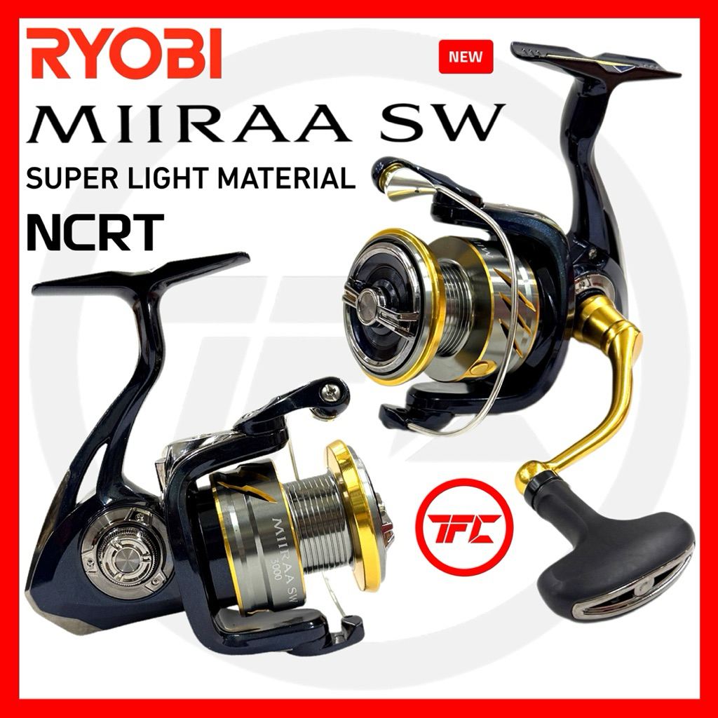 RYOBI MIIRAA SW Spinning Reel Super Light Material NCRT Fishing ...