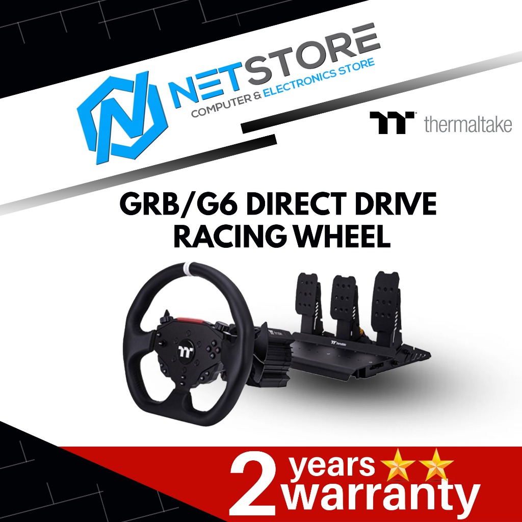 THERMALTAKE BUNDLE GRB/G6 DIRECT DRIVE RACING WHEEL WITH PEDALS - GRB ...