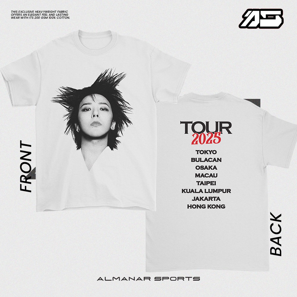 G-dragon ubermensch GD BIGBANG T-shirt kpop fanart korean idol VIP