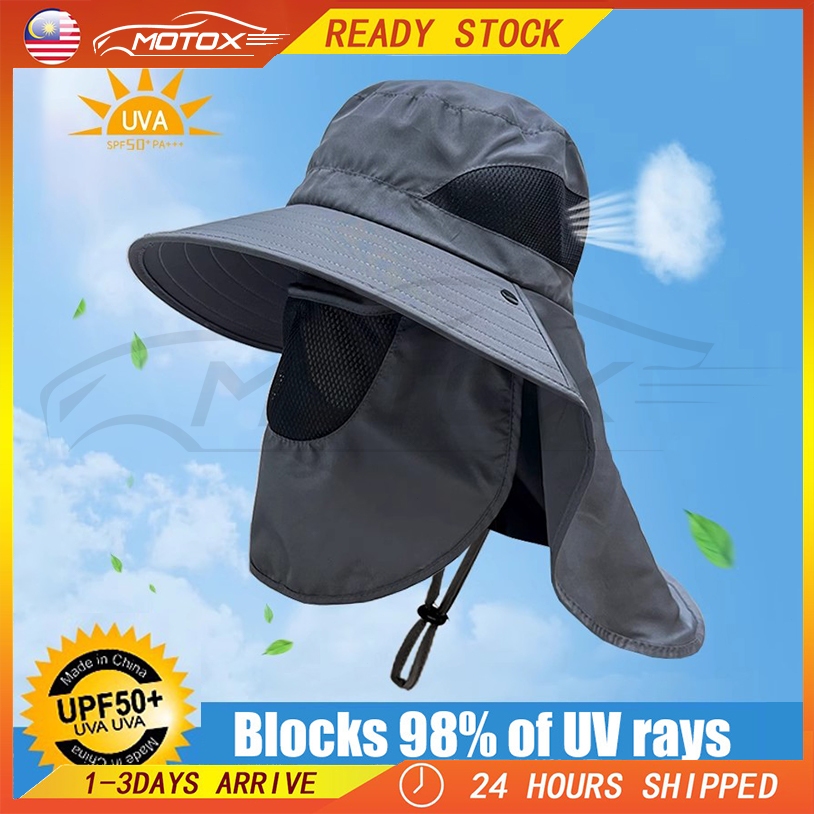 MOTOX Topi matahari topeng topi memancing anti-ultraviolet luar mendaki ...